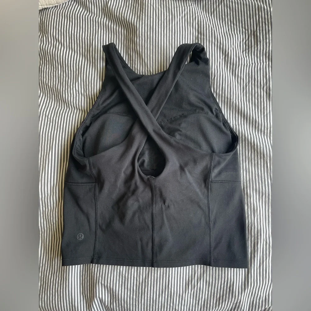 lululemon athletica Black Tank Top